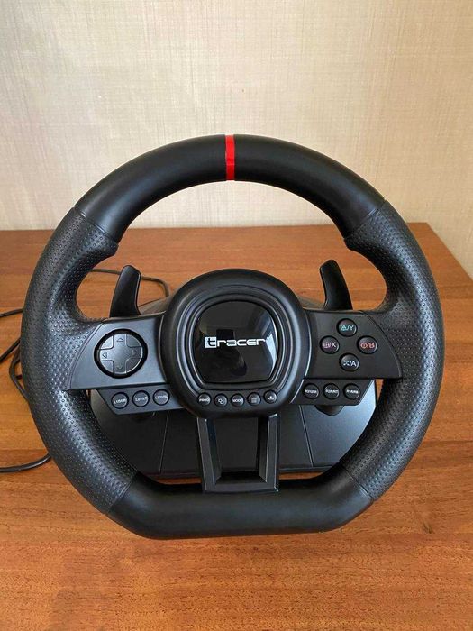 Ігрове кермо з педалями та коробкою передач Tracer SimRacer 6in1
