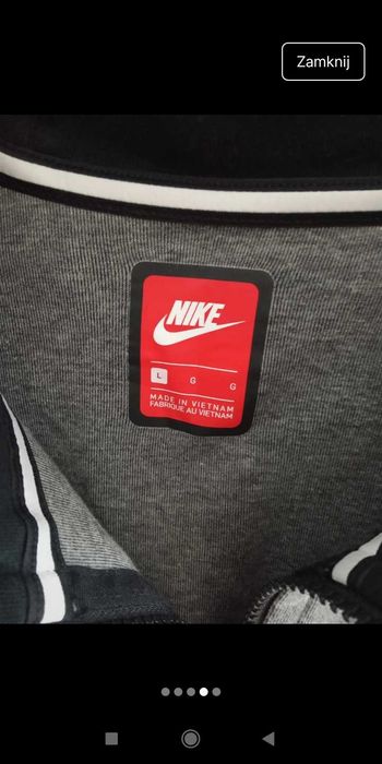 Zestaw ubrań Nike Tech Fleece, Hoodrich, rozmiar L/M