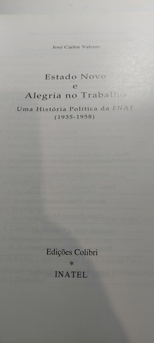 Estado Novo e Alegria no Trabalho, Uma História Política da FNAT