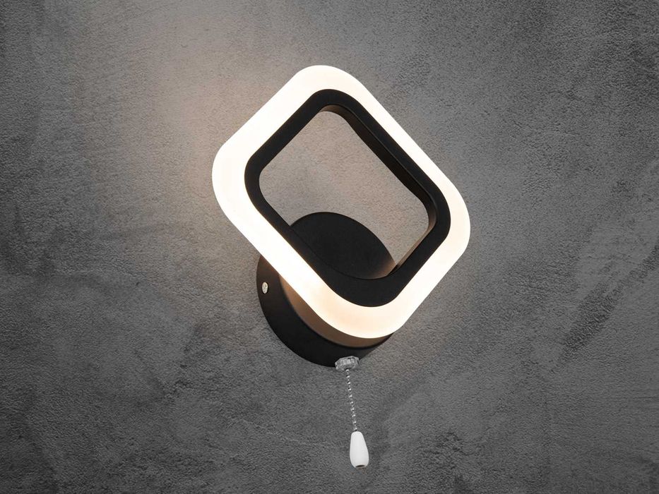 Світлодіодний настінний світильник бра, чорний\ білий ,12W A8060/1BK