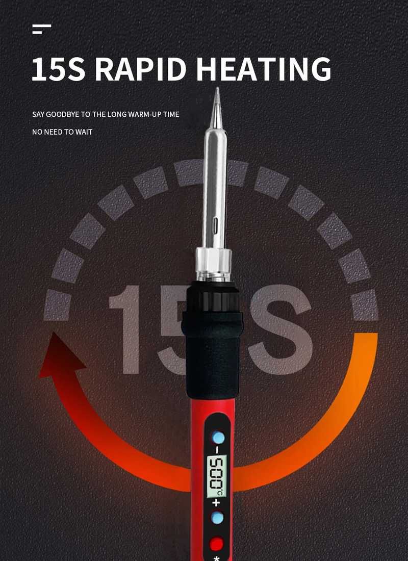Паяльный набор 80вт паяльник Lefavor 936R LF936  80w набір для пайки