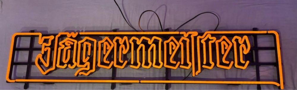 Neon led duży napisa jägermeister ze ściemniaczem 125 cm