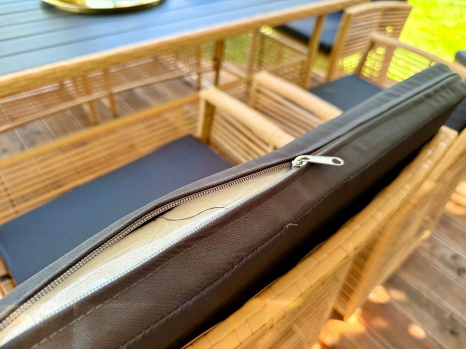 Komplet mebli ogrodowych technorattanowych Tulum – stół i 6 krzeseł