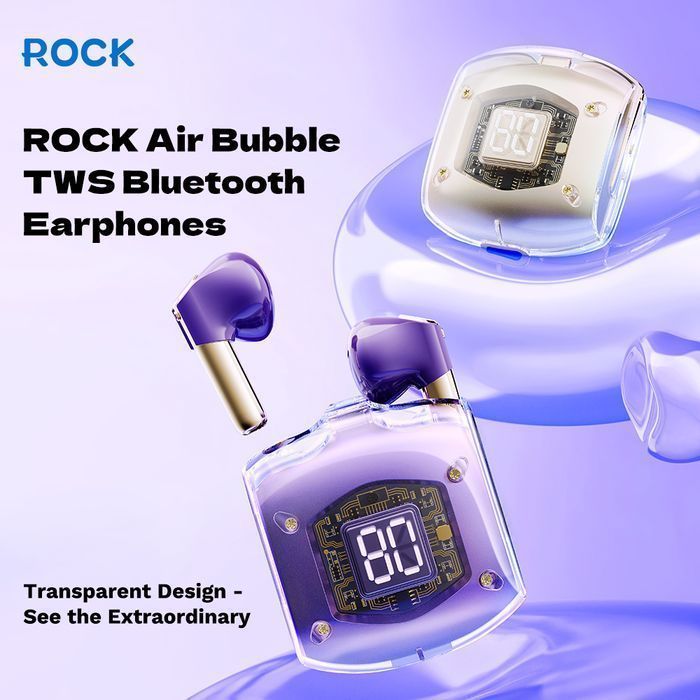 Rock Słuchawki bluetooth TWS Air Bubble różowe