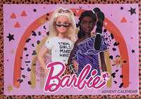 kalendarz adwentowy BARBIE, licencja Mattel, edycja 2021, NOWY, folia