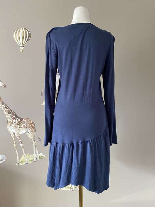 Granatowa sukienka z wiskozh Joe Browns boho art M/L