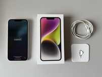 Smartfon Apple iPhone 14 128 GB Biały Kondycja 92% Stan idealny