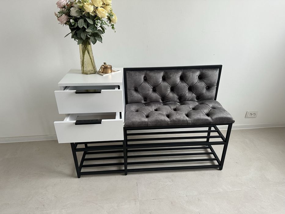 Банкетка з шухлядою консоль вішак пано передпокій коредор