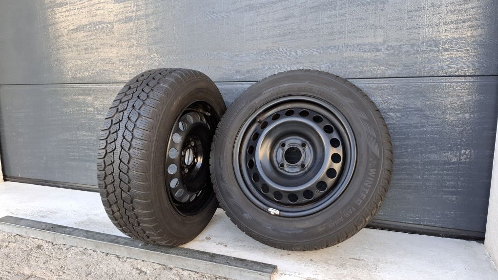 2x Koła zimowe 185/65 R15 Renault 4x100 Nissan Dacia