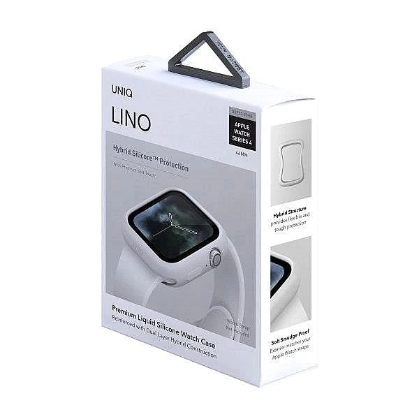 Etui Uniq Lino na Apple Watch 4 / 5 / 6 / SE 44mm - białe