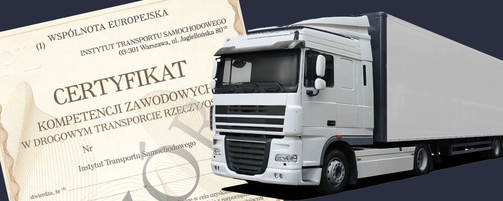 Certyfikat kompetencji zawodowych rzeczy. Zarządzanie transportem B2B.