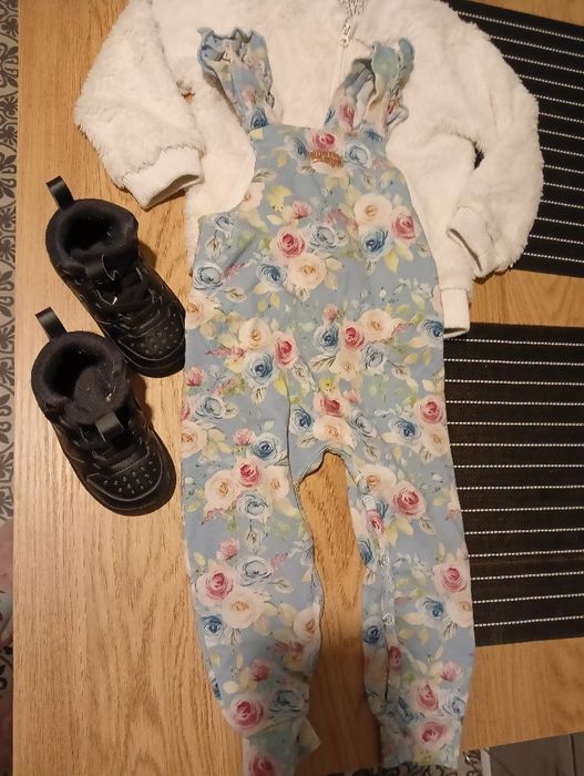 Spodenki ogrodniczki makba handmade