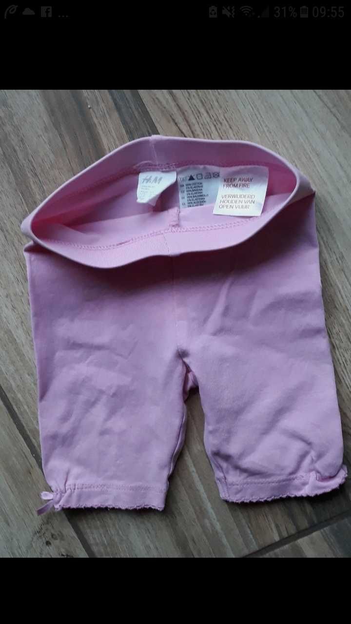 H&M spodnie z kokardką r. 62
