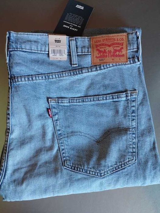 Levi's levis 505 Regular Fit Men's  джинси стрейч для великих 48х34