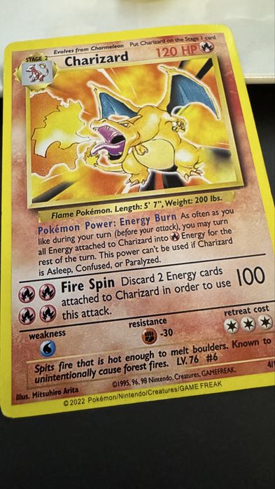 Karta Charizard 120 HP