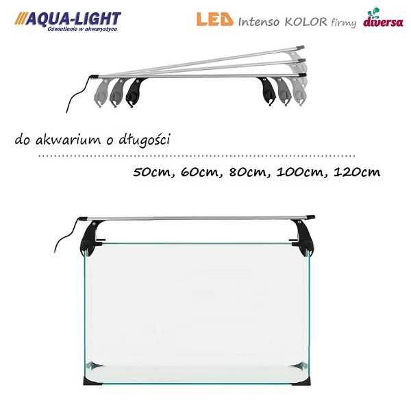 Oświetlenie główne do akwarium 20cm-120cm LED Intenso - 2 paski LED