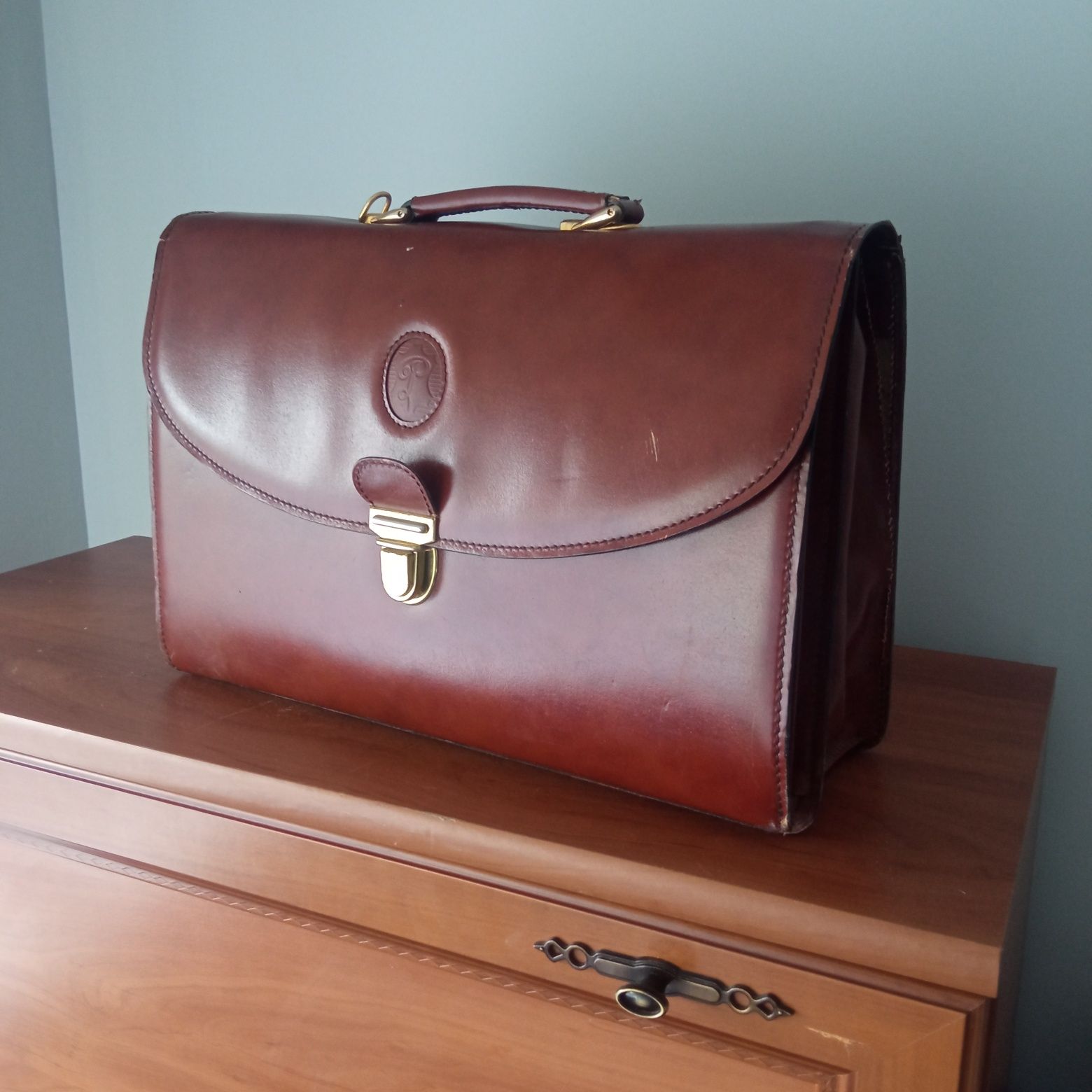 Torba skórzana męska 43 cm 30 cm