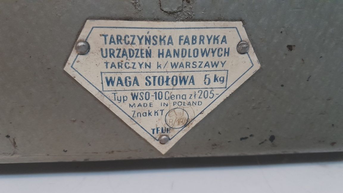 Waga Szałkowa  PRL