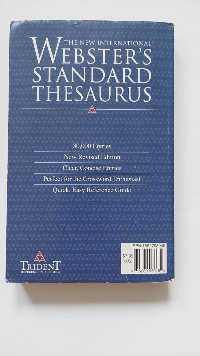 The New International Webster's Standard Thesaurus