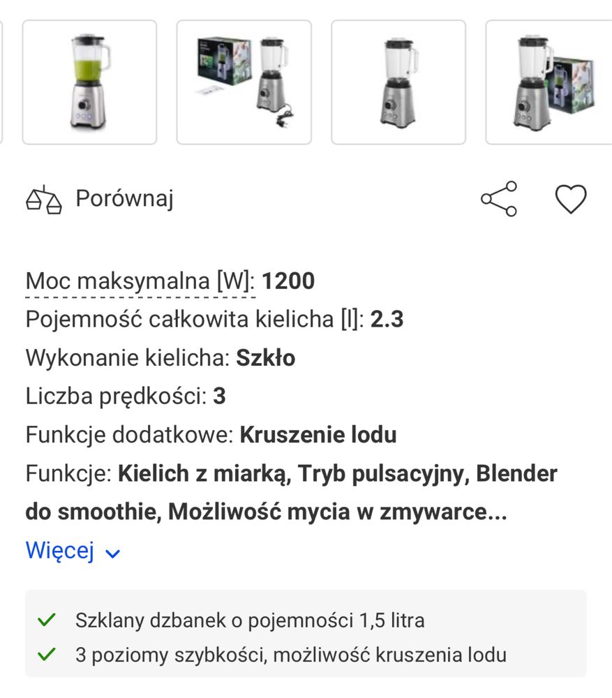 Blender kielichowy Götze& Jensen 1200 W