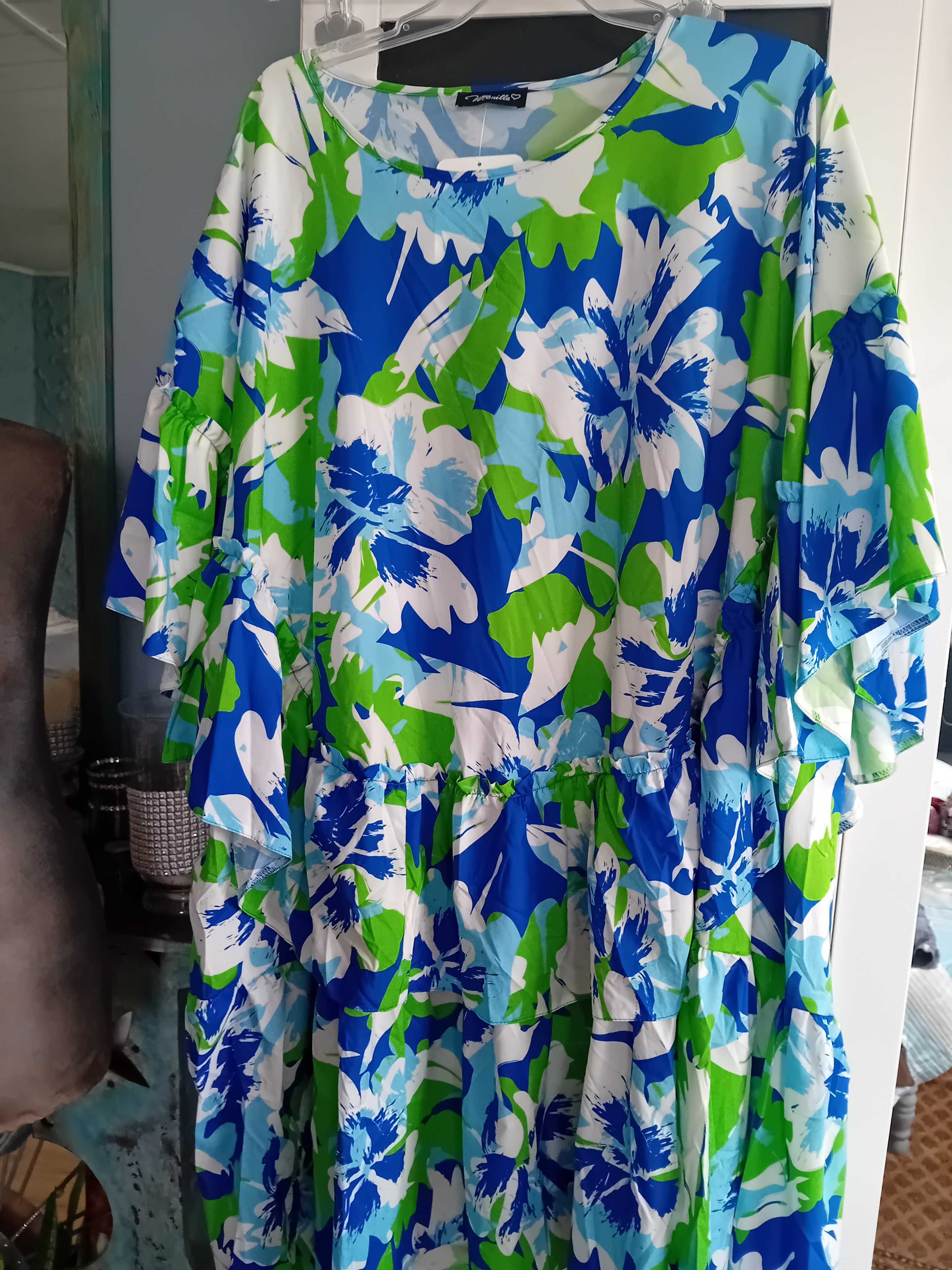 Sukienka print kwiaty
