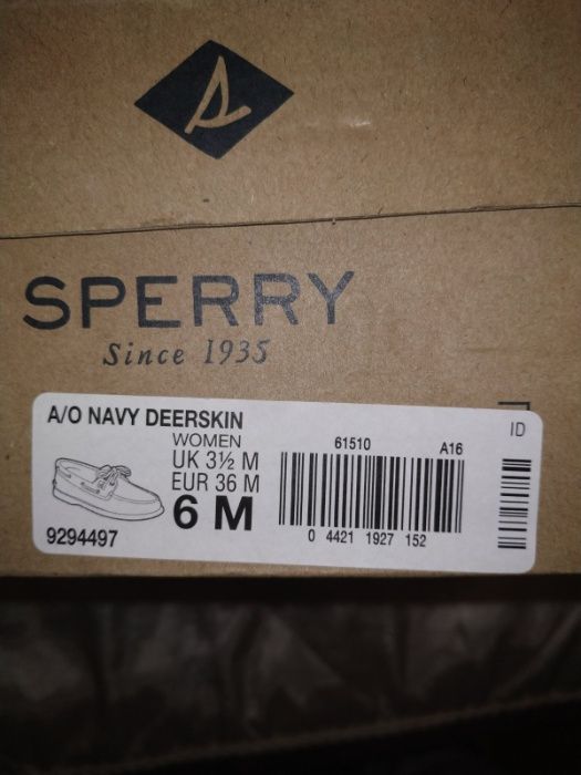 Топсайдеры sperry 36р