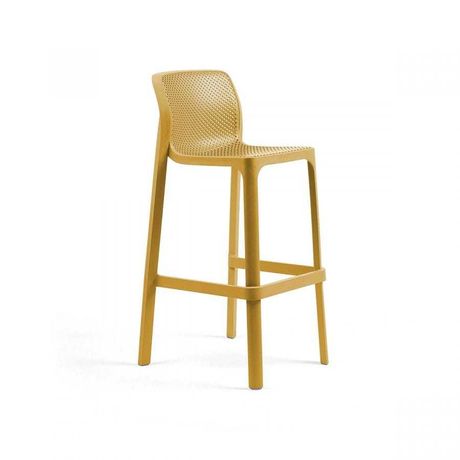 Hoker / krzesło barowe NARDI Net Stool / kolor żółty