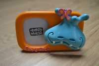 Bonita moldura infantil, com hipopótamo e borboleta, marca Happy House