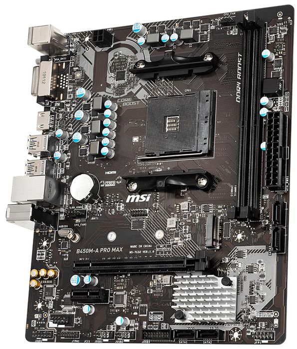 Płyta Główna Micro Atx Msi B450M-A Pro Max (W) (B) (U)