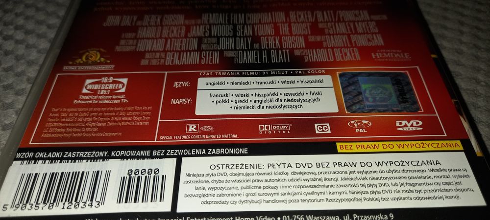 The boost  ,  zastrzyk energii dvd