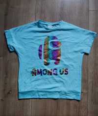 Bluzka dziewczęca Amongus Among us koszulka T-shirt jak nowa
