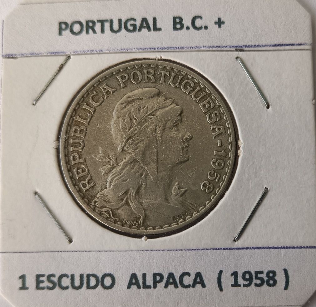 Moedas Da 2⁰ República Portuguesa « 1 escudo Alpaca »