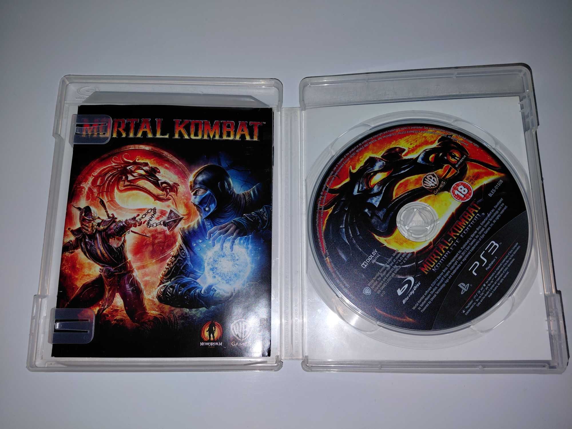 ps3 MORTAL KOMBAT KOMPLETE EDITION zawiera dodatkowe postacie komplet