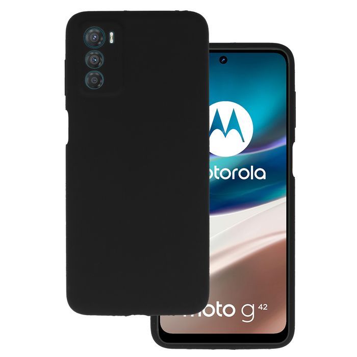 Silicone Lite Case Do Motorola Moto G42 Czarny