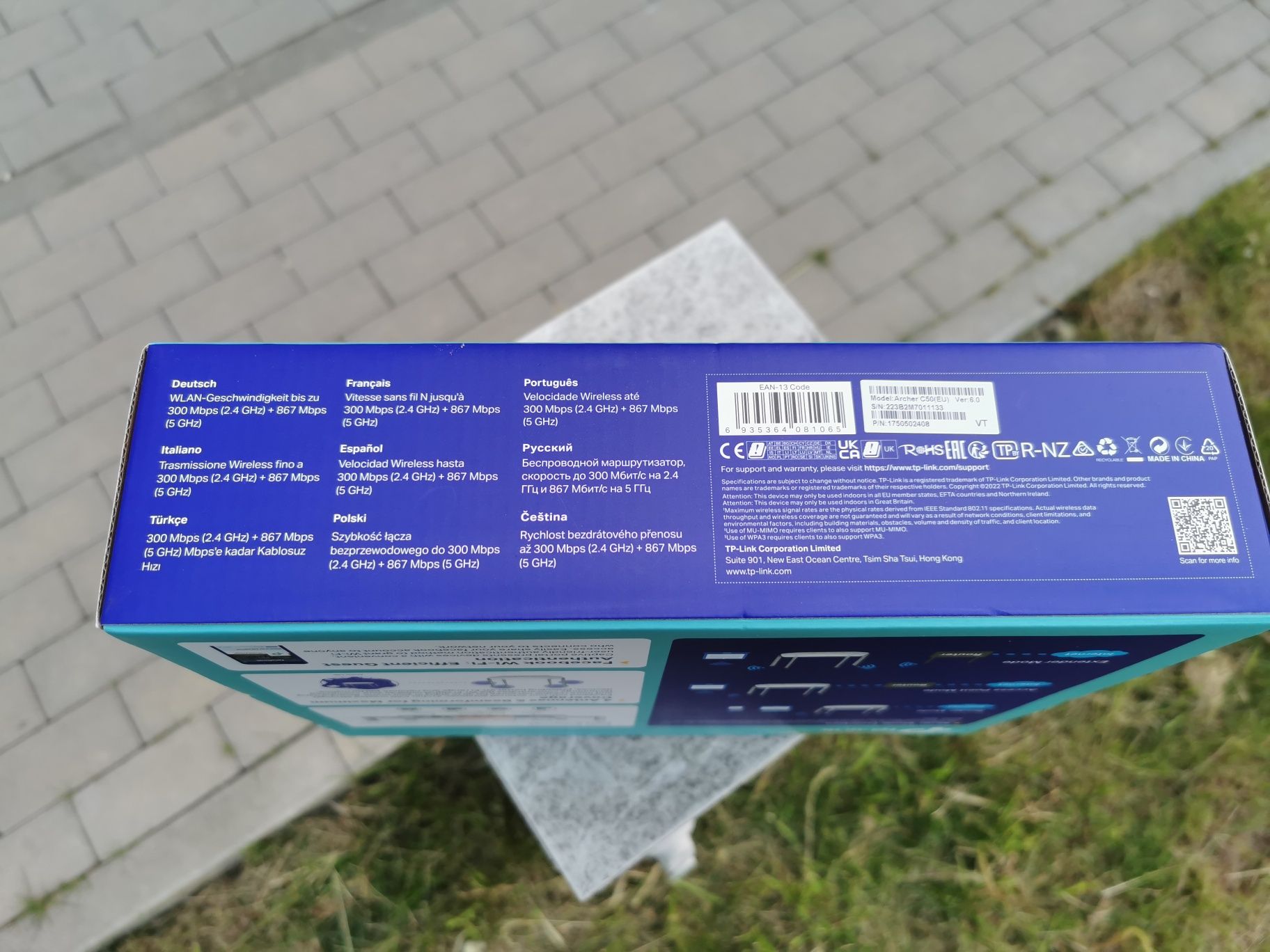 Router TP-LINK Archer C50 AC1200 z pełnym wyposażeniem