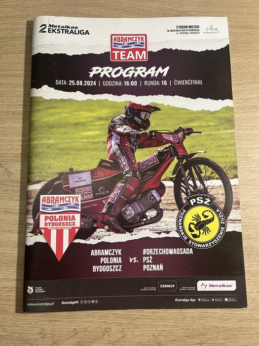 Polonia Bydgoszcz - PSŻ Poznań 25.08.2024 Program Żużlowy
