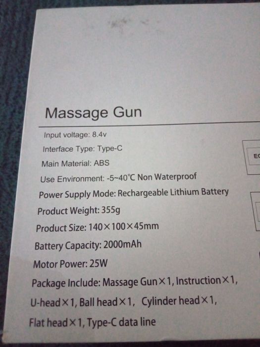 Przenośny Mini pistolet do masażu elektryczny