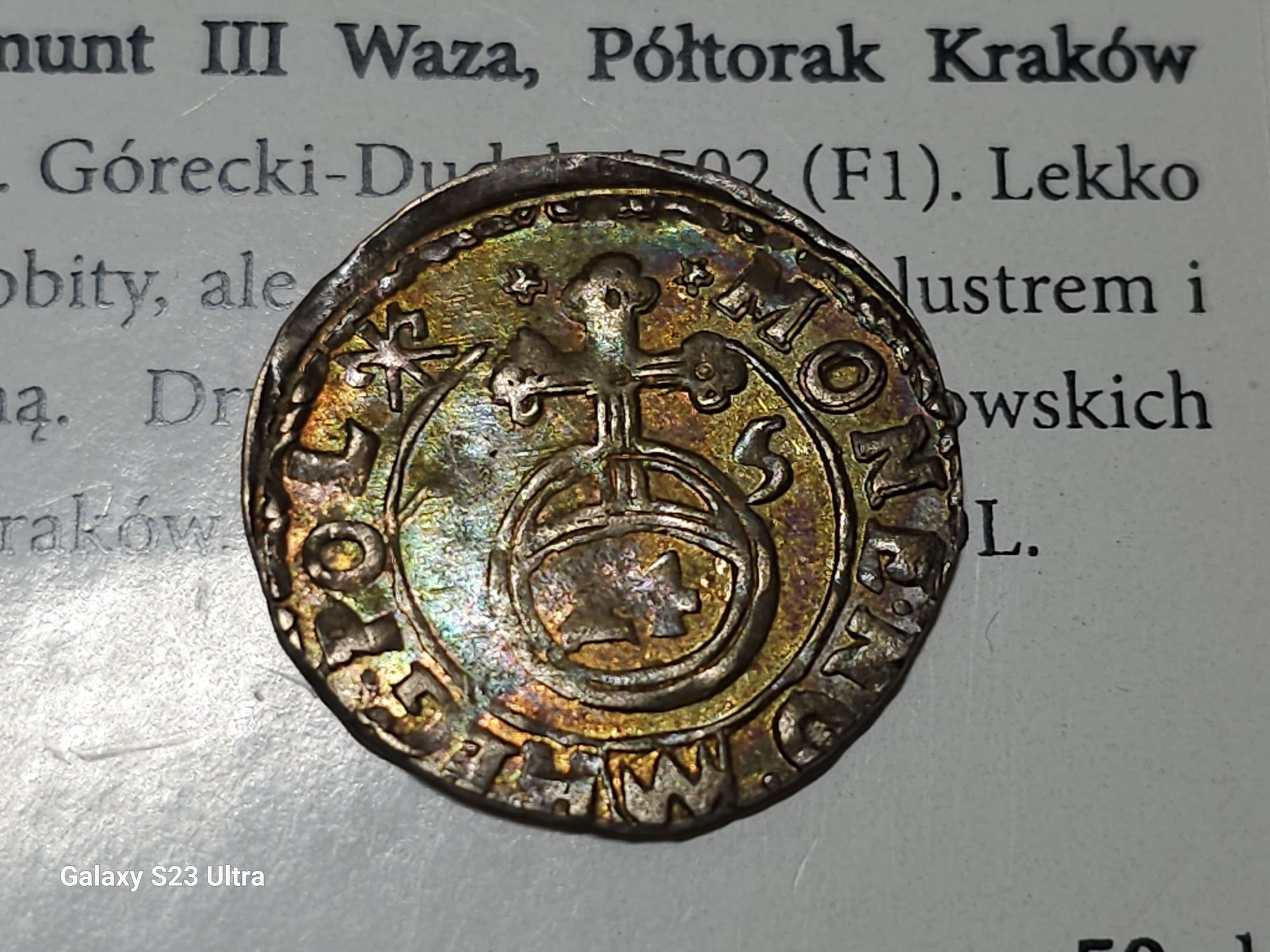 Półtorak 1615 Kraków Zygmunt III Waza