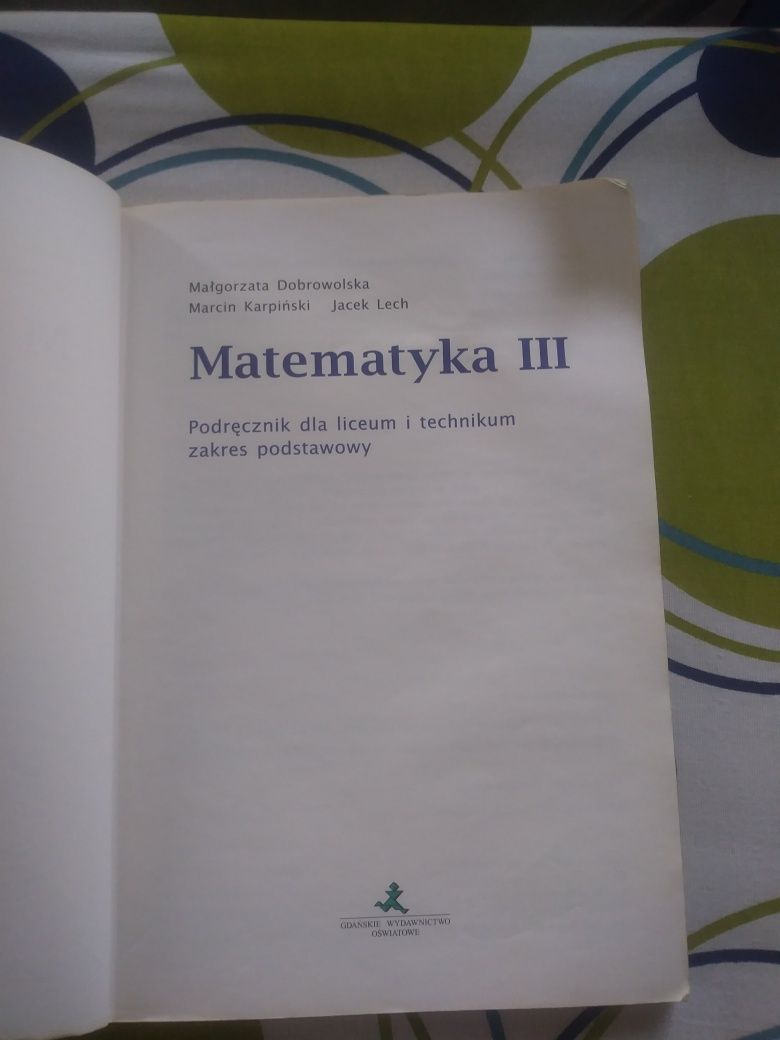 Książka Matematyka 3.