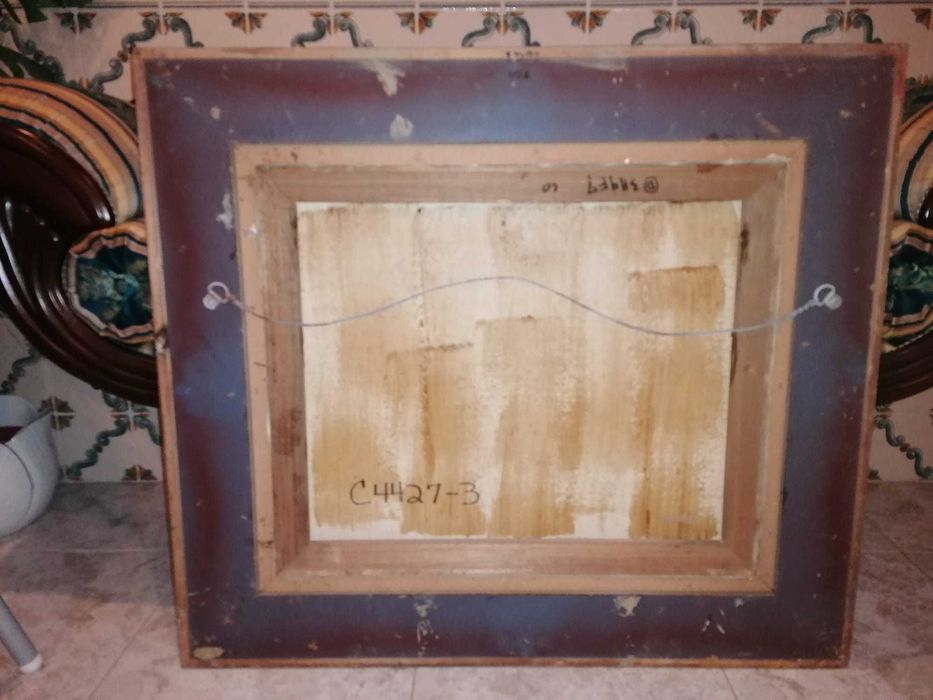 Quadro em óleo sobre tela - Origem USA
