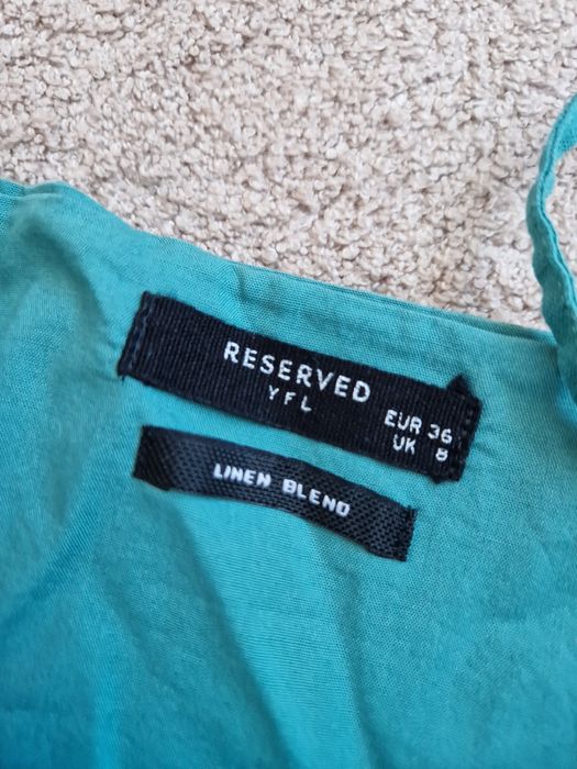 Sukienka z lnem letnia Reserved S 36