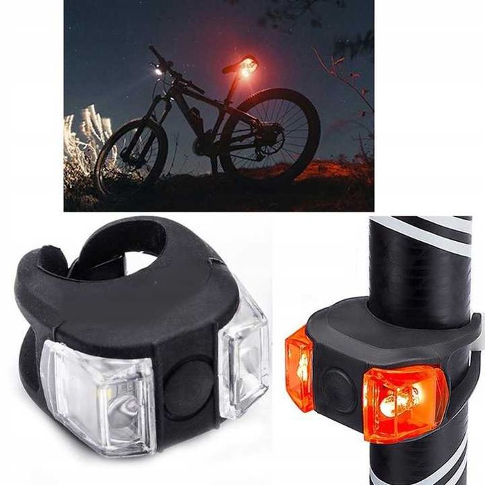 Lampki do roweru led 2szt. do przodu i tyłu