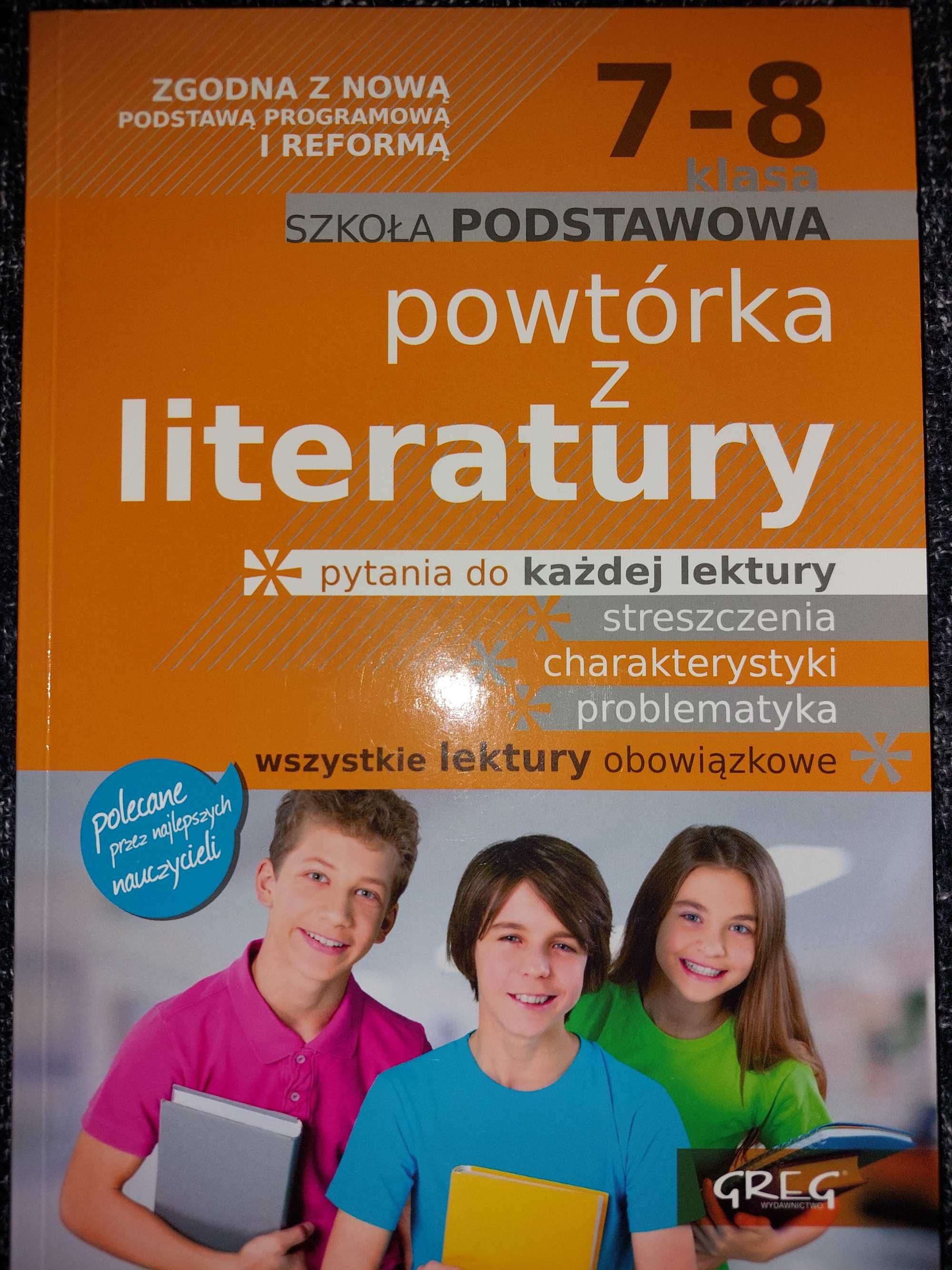 3 nowe książki Egzamin ósmoklasisty z jęz. polskiego 8 klasa powtórka