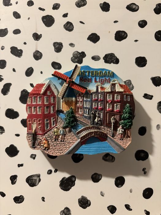 Magnes amsterdam holandia ma lodówkę pamiątka z Holandii Amsterdamu