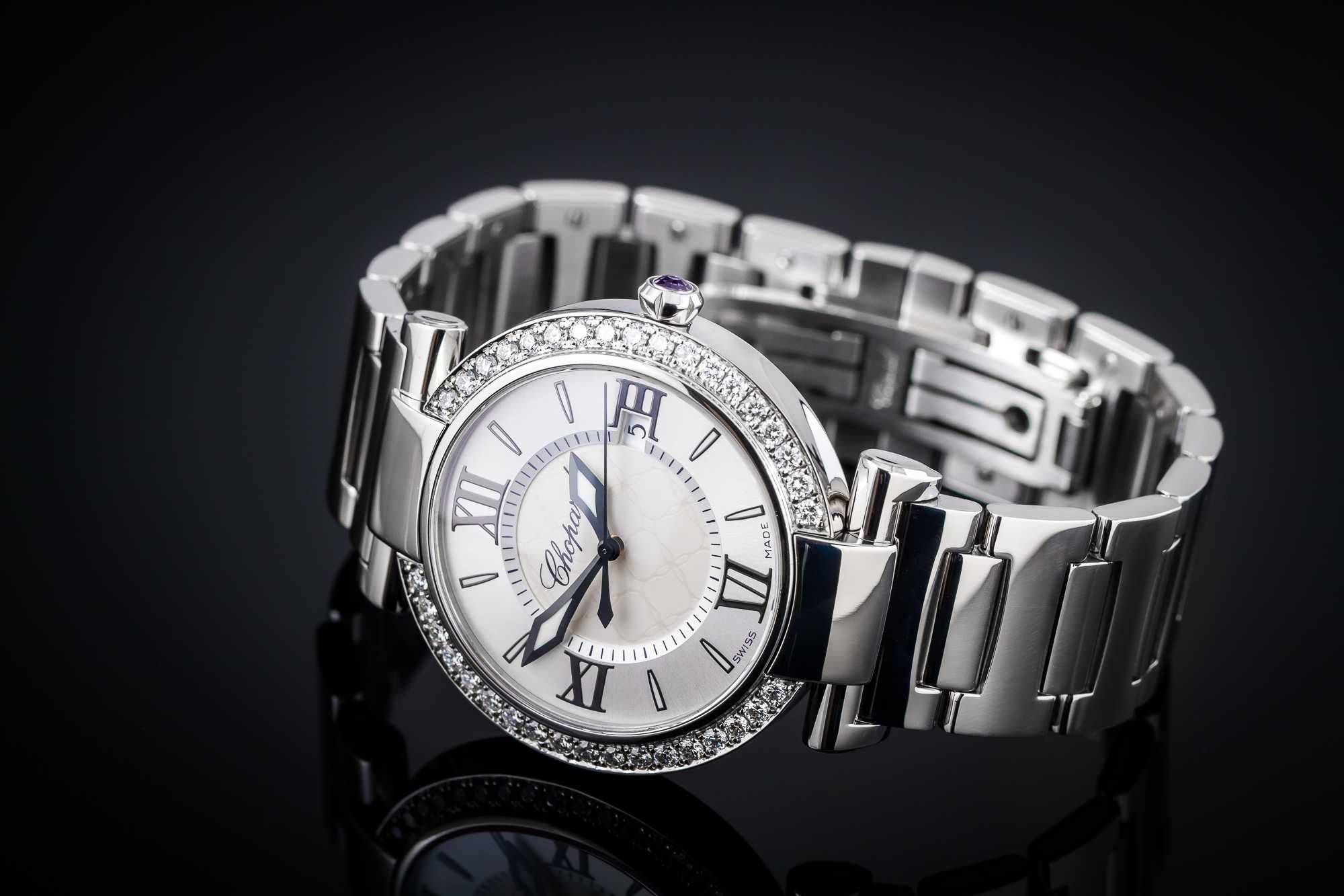 Zegarek Chopard Imperiale 36 z brylantami. Stal szlachetna