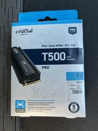 Crucial 1TB M.2 PCIe 4.0 NVMe T500 Heatsink