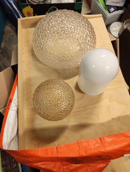 Klosze do lamp vintage.