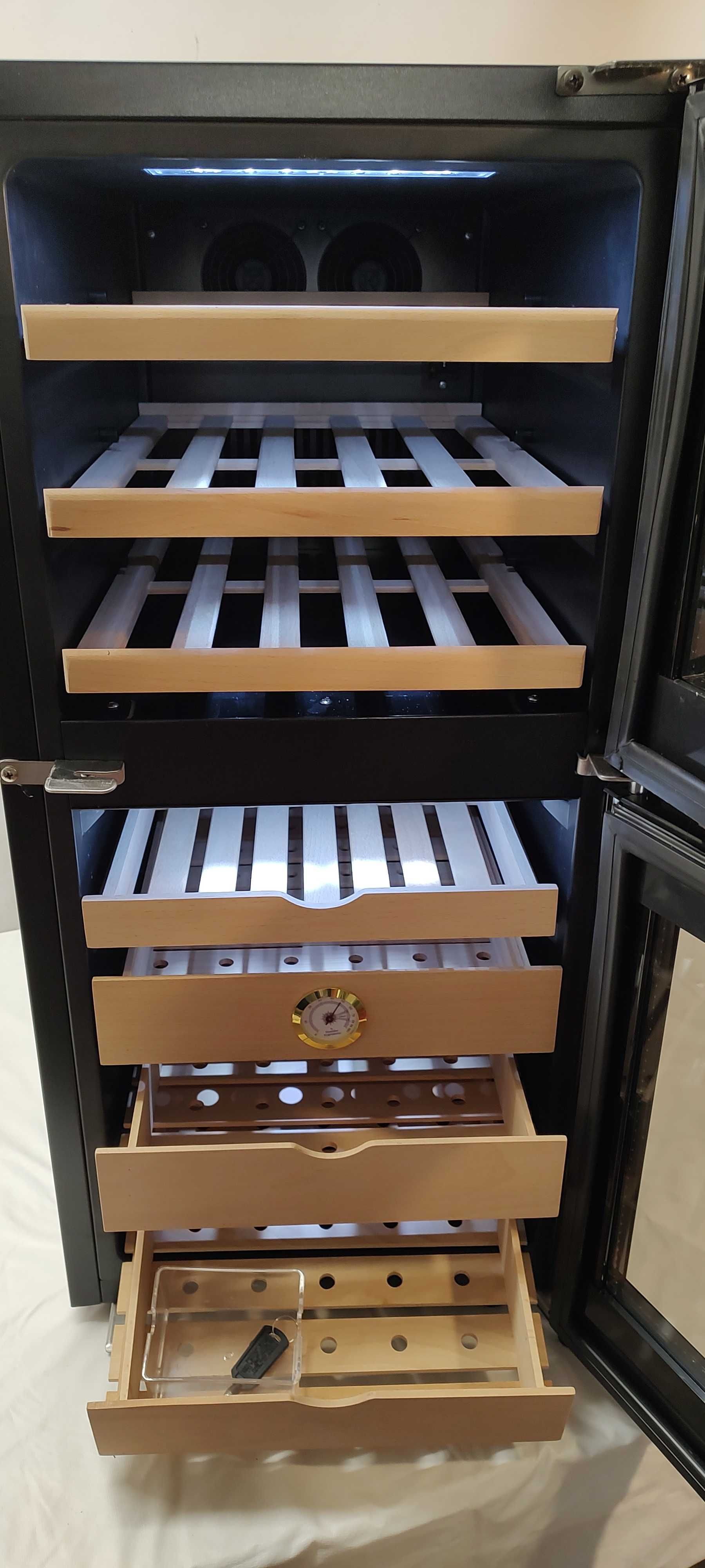 Humidor i Lodówka do wina, winiarka, 2w1 HIT! Klarstein G-793