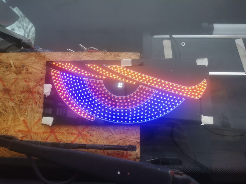 Oczy led do ciężarówki