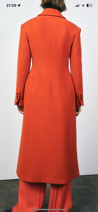 Plaszcz zara pomaranczowy XS 749 zl okazja !
